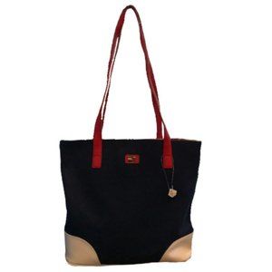Tommy Hilfiger Canvas & Leather Tote Bag